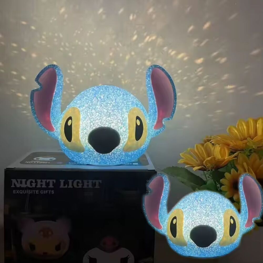 Lilo & Stitch 3D Projection Night Light USB Desk Lamp, Kids Cartoon Gift